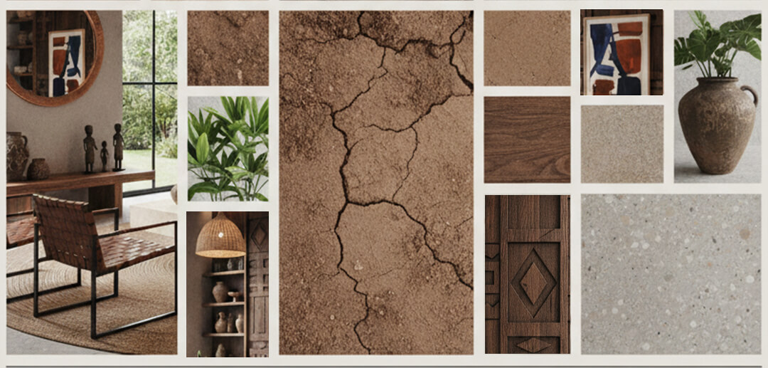 Muro de adobe o piedra rústica